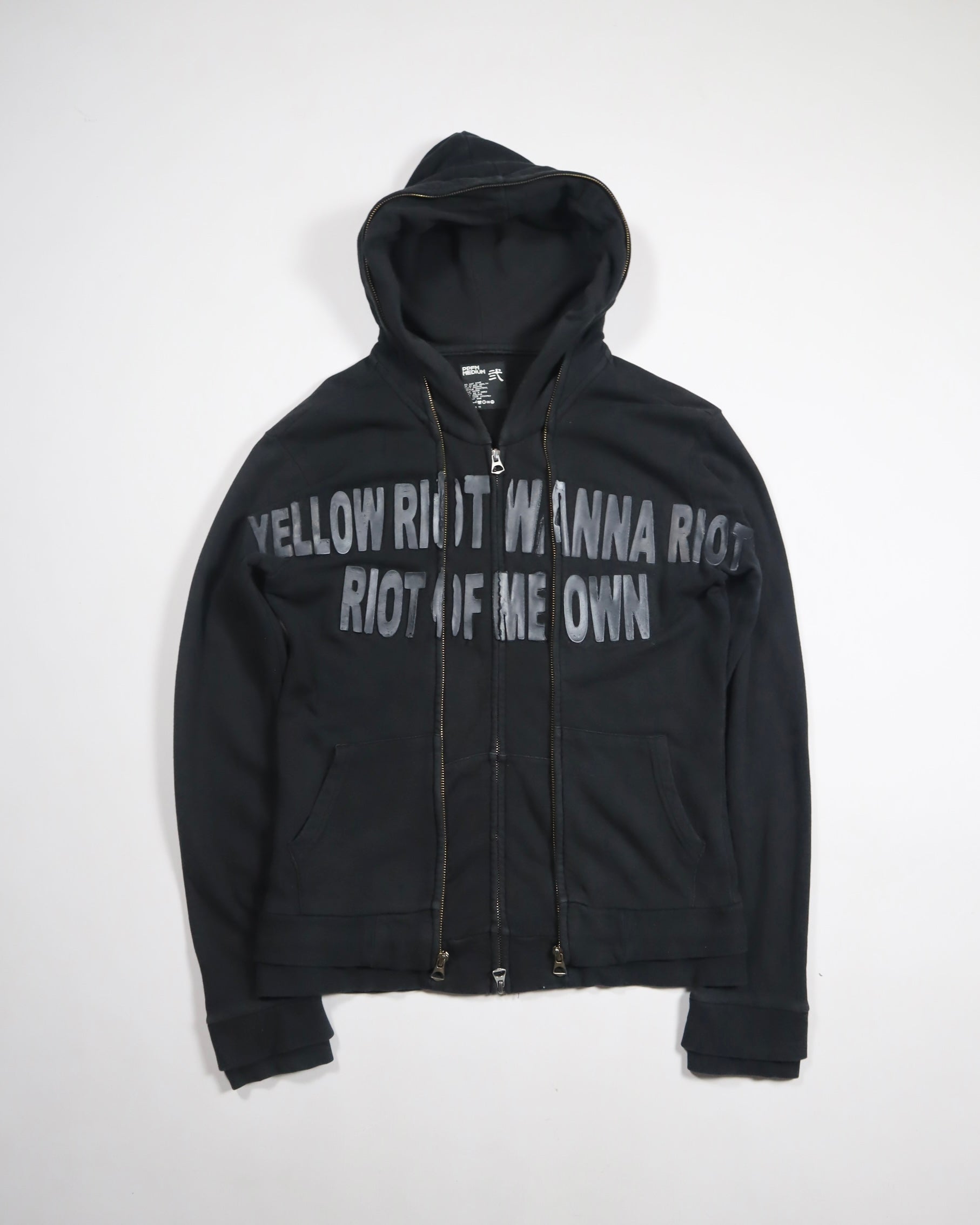 2006 PPFM Yellow Riot Triple-Zip Hoodie – FOULMANNERED