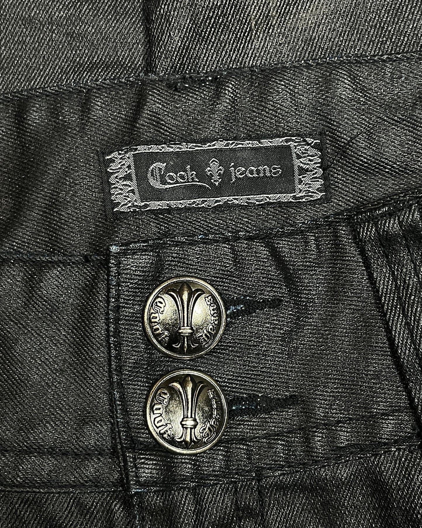 Cook Waxed Slim Bootcut Jeans