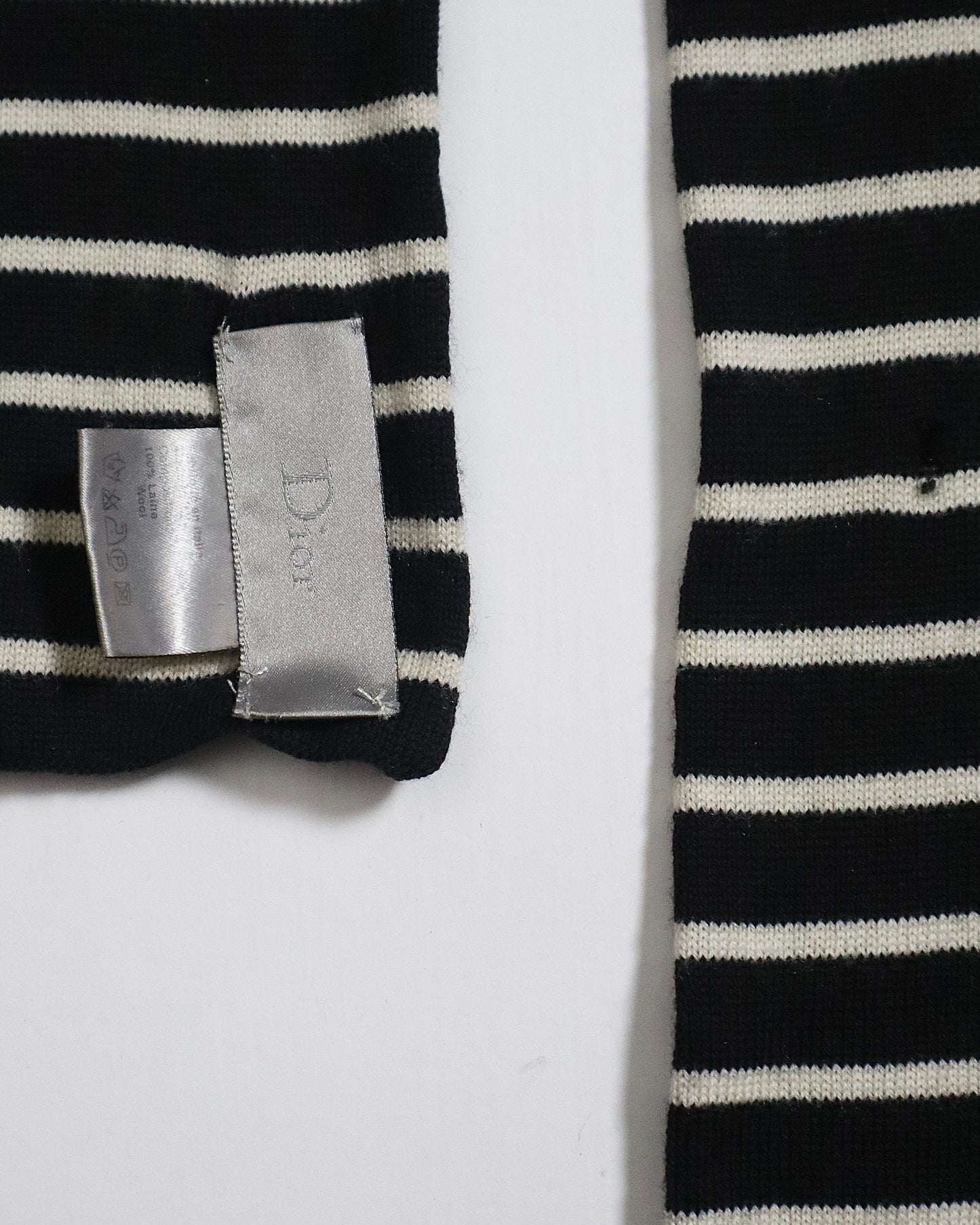 Dior Striped Wool Scarf