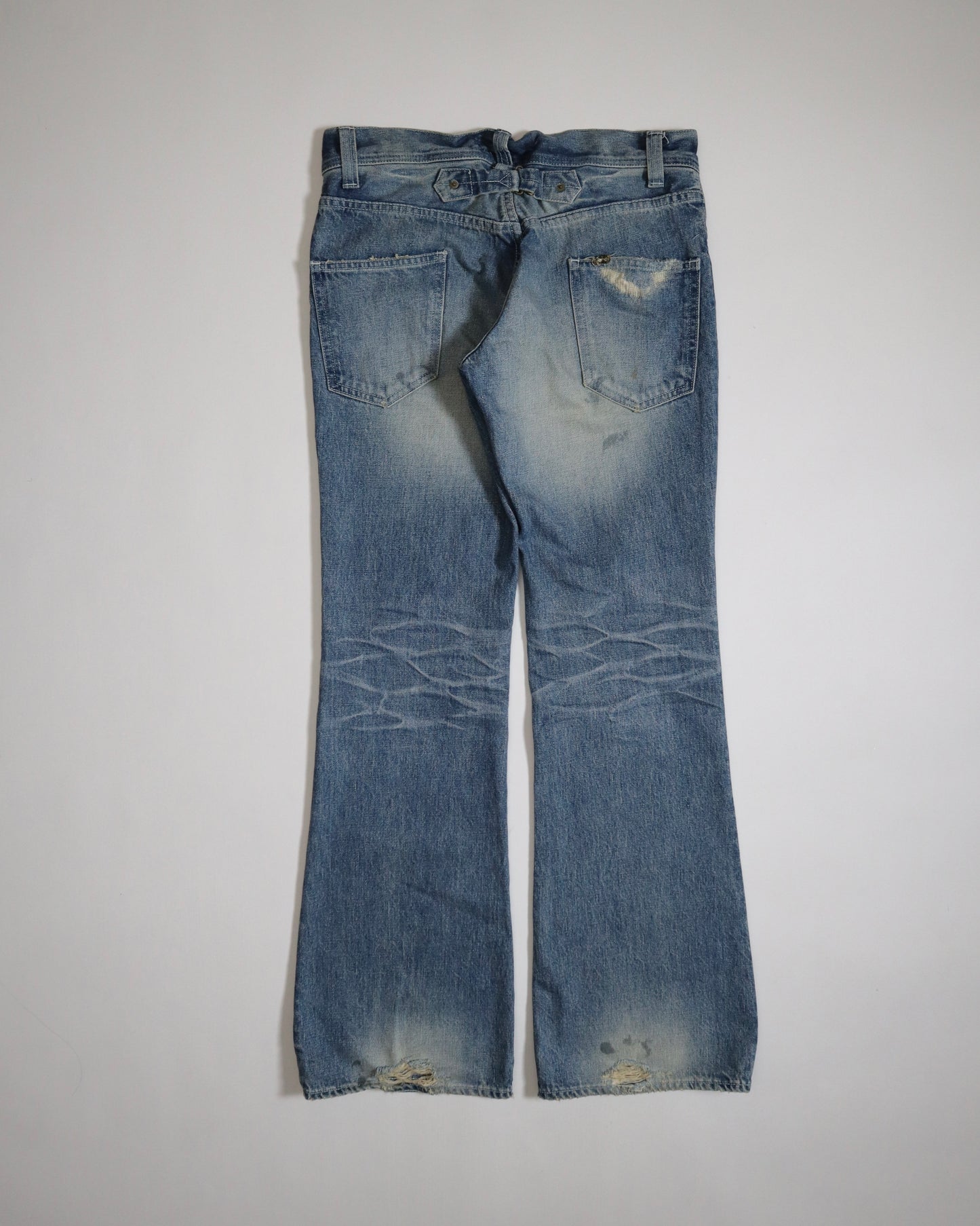 1 of 1 Custom Pierced Bootcut Jeans