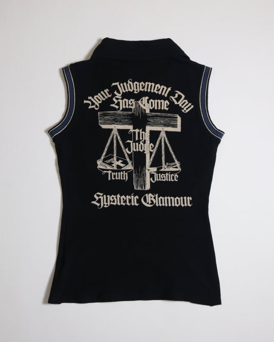 1990's Hysteric Glamour 'Judgement Day' Polo Tank