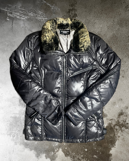 Tornado Mart Puffer with Removable Fur Neck Lining