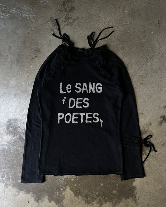 Hysteric Glamour "Le Sang Des Poetes" Lace-Up Longsleeve