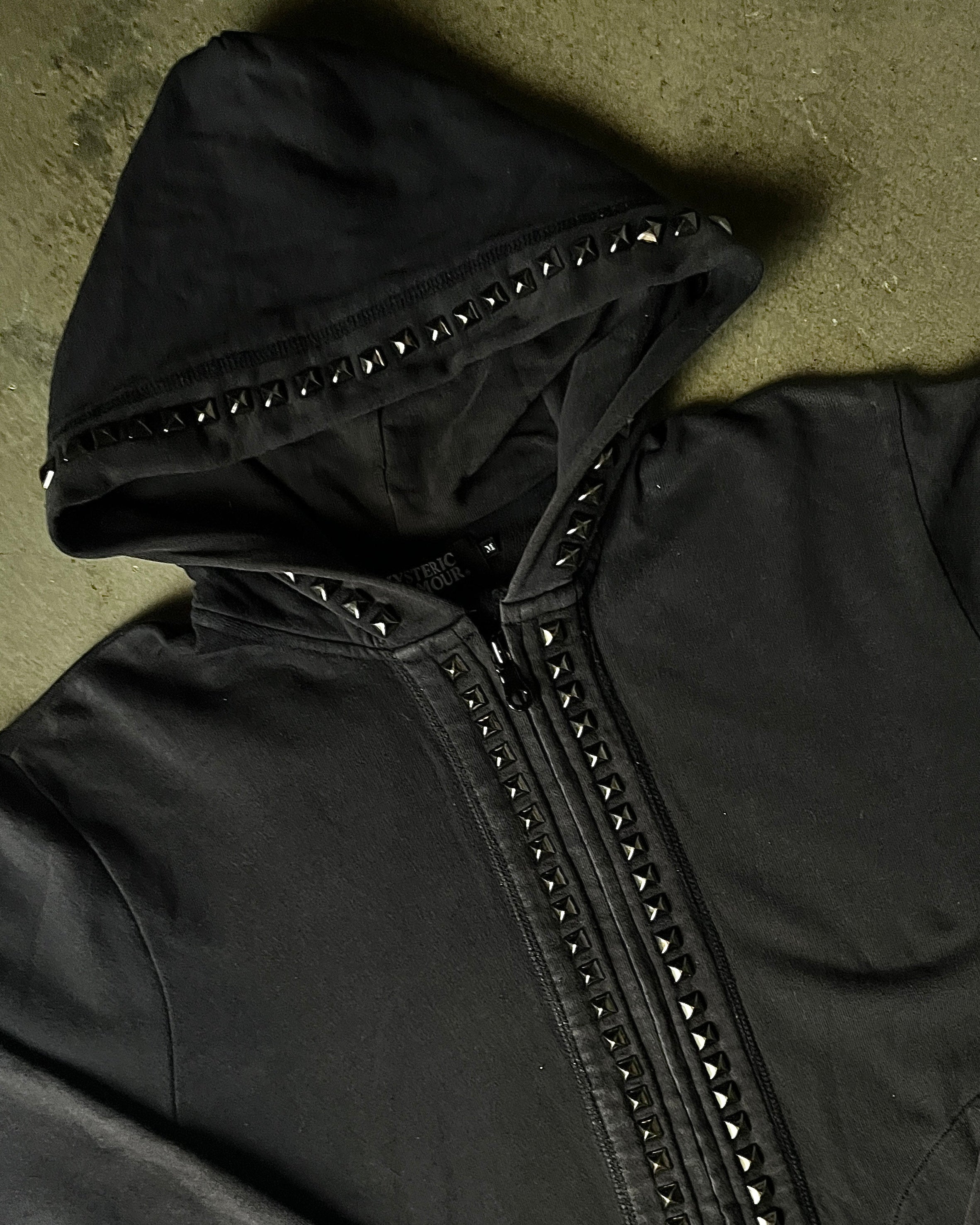 Hysteric Glamour Studded Zip-Up Hoodie