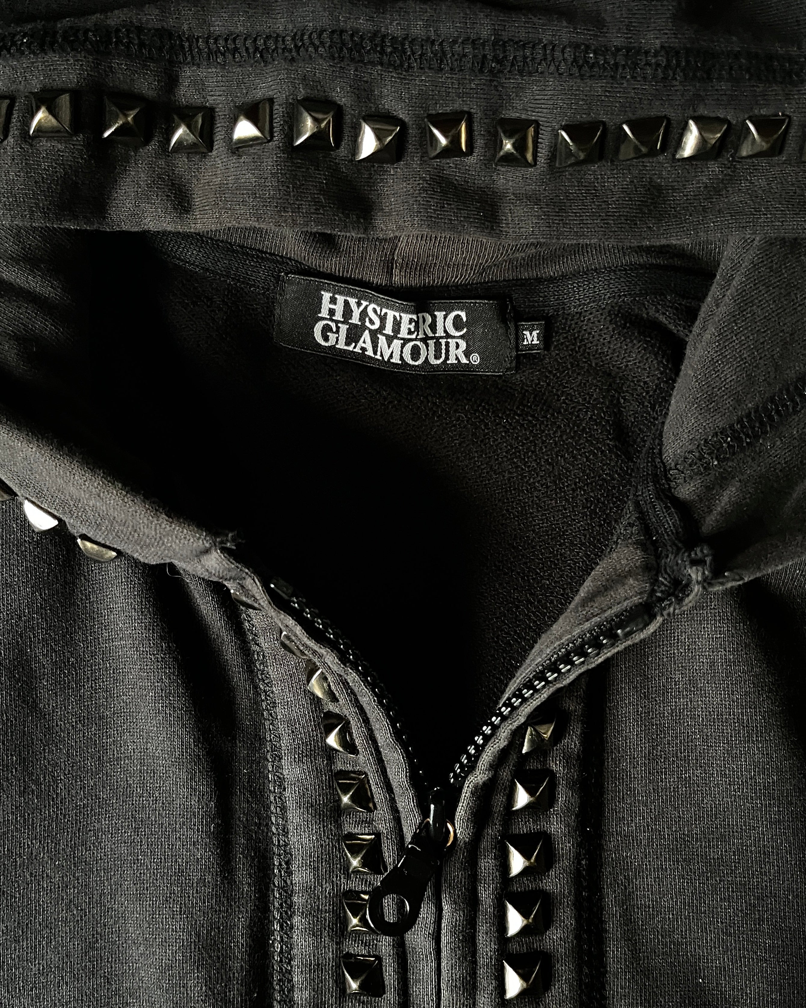 Hysteric Glamour Studded Zip-Up Hoodie