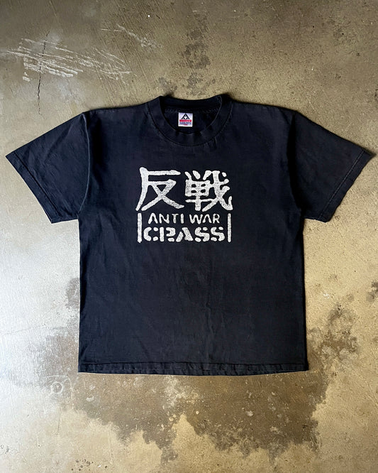 1990's Crass "Anti War" Japanese Kanji Tee