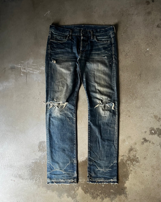 Hysteric Glamour Distressed Studded Jeans