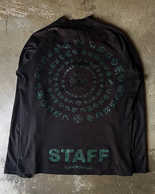 Vintage Chrome Hearts “Staff” 3/4 Zip Repaired Longsleeve